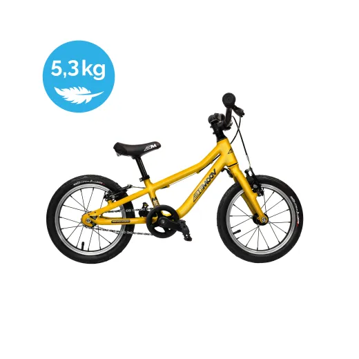 BEMOOV M14 : vélo léger pour enfant 14 pouces (Jaune)